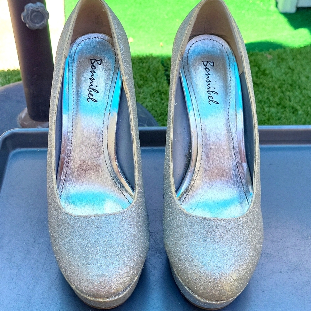Bonnibel shoe, silver glitter